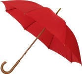 LR 99 DŁUGI EKOLOGICZNY PARASOL MANUALNY CZERWONY 1